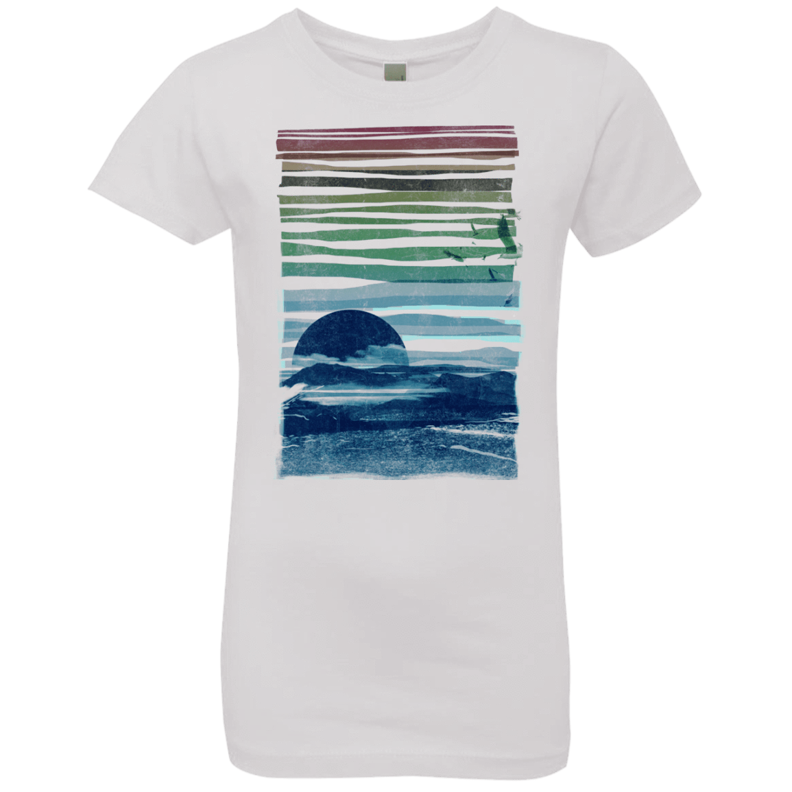 T-Shirts White / YXS Sea Landscape Girls Premium T-Shirt