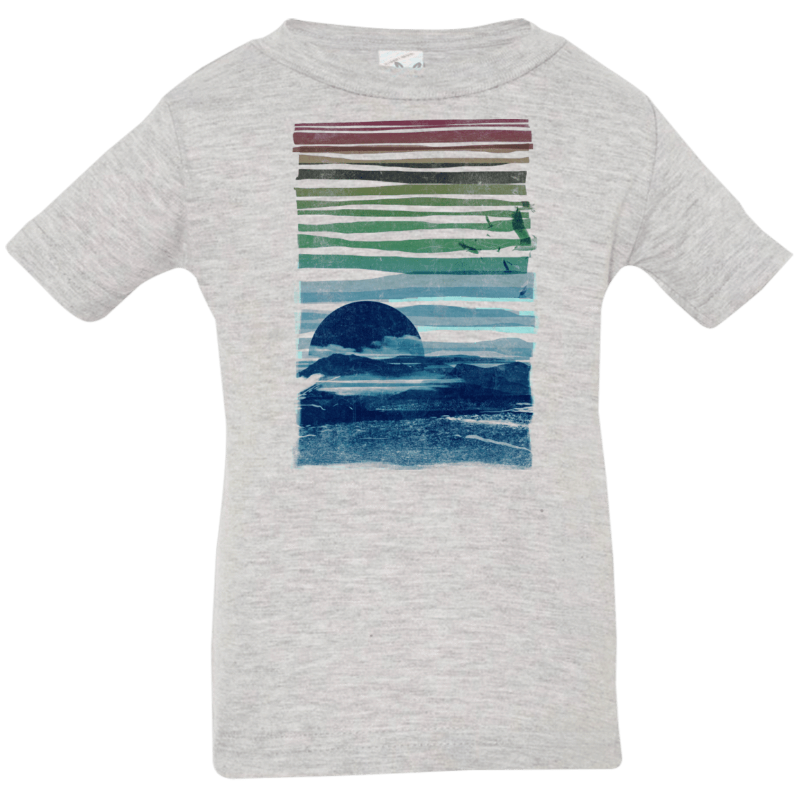 T-Shirts Heather Grey / 6 Months Sea Landscape Infant Premium T-Shirt