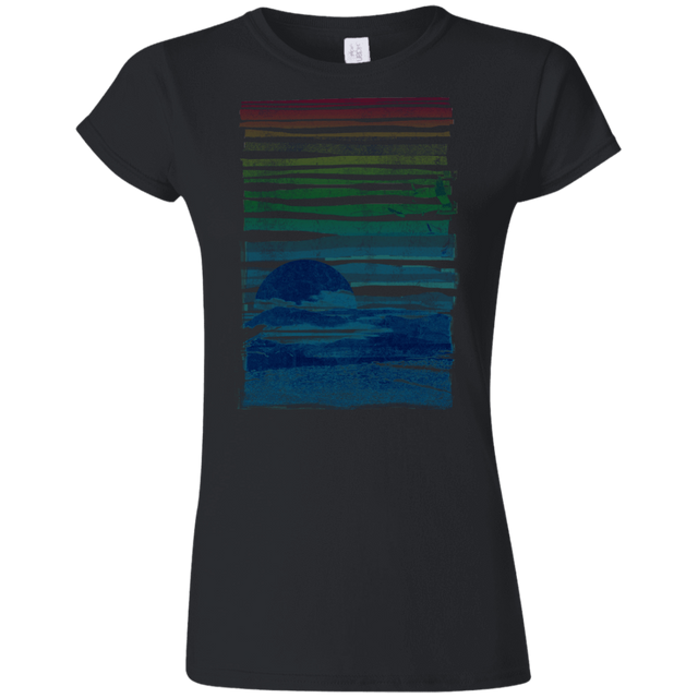 T-Shirts Black / S Sea Landscape Junior Slimmer-Fit T-Shirt