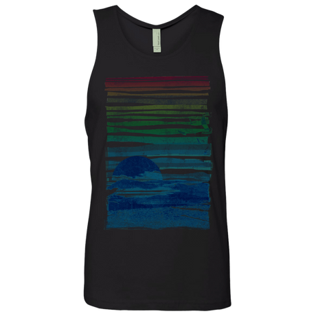 T-Shirts Black / S Sea Landscape Men's Premium Tank Top