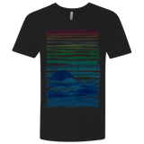 T-Shirts Black / X-Small Sea Landscape Men's Premium V-Neck
