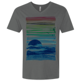 T-Shirts Heavy Metal / X-Small Sea Landscape Men's Premium V-Neck