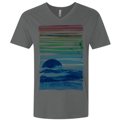 T-Shirts Heavy Metal / X-Small Sea Landscape Men's Premium V-Neck