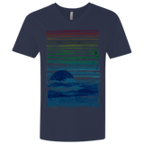 T-Shirts Midnight Navy / X-Small Sea Landscape Men's Premium V-Neck