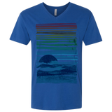T-Shirts Royal / X-Small Sea Landscape Men's Premium V-Neck