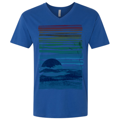 T-Shirts Royal / X-Small Sea Landscape Men's Premium V-Neck