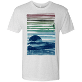 T-Shirts Heather White / S Sea Landscape Men's Triblend T-Shirt