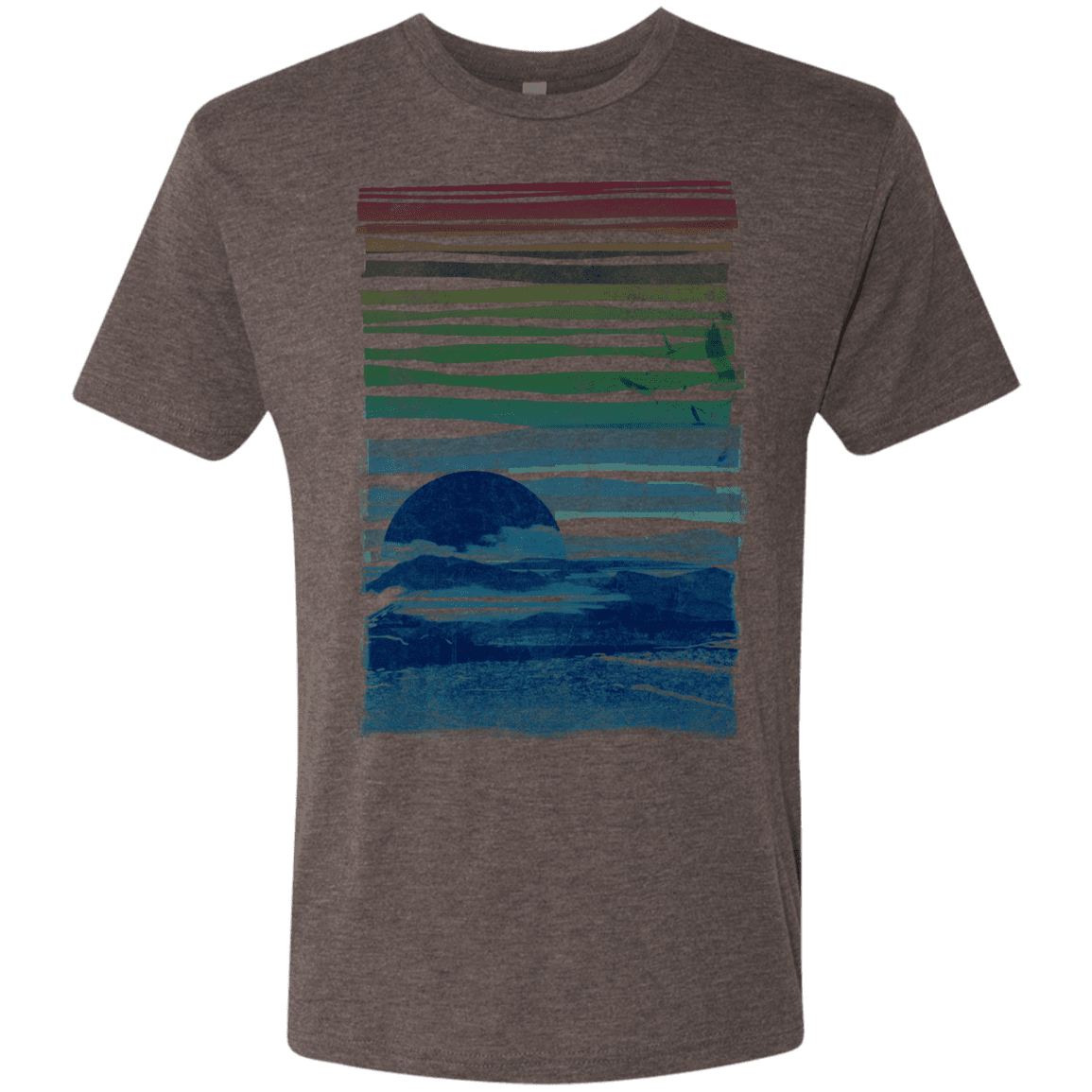 T-Shirts Macchiato / S Sea Landscape Men's Triblend T-Shirt