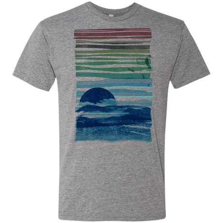 T-Shirts Premium Heather / S Sea Landscape Men's Triblend T-Shirt