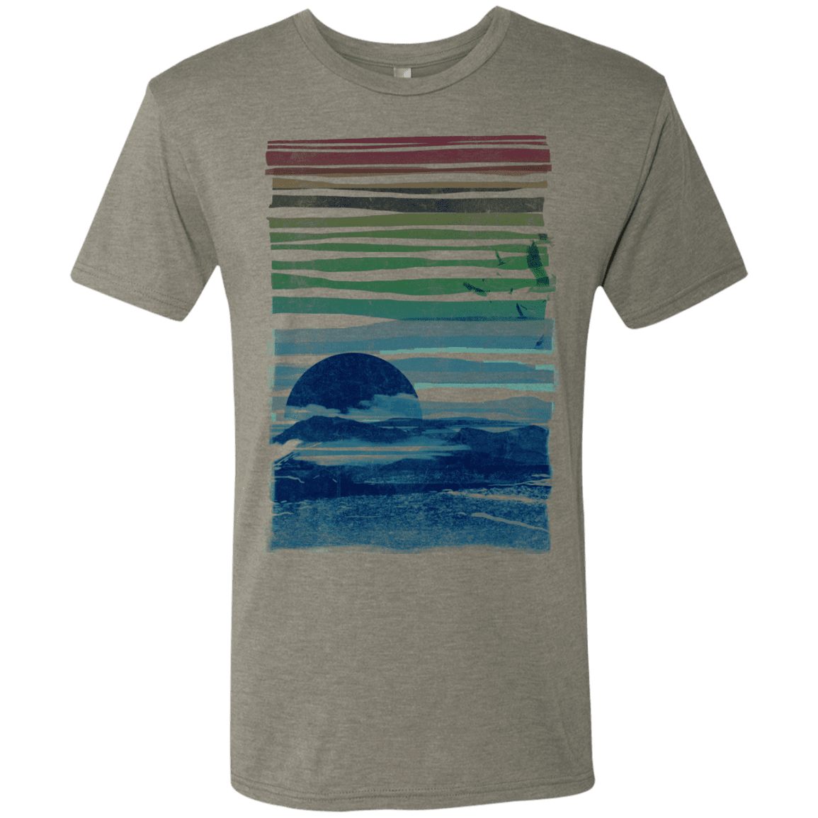 T-Shirts Venetian Grey / S Sea Landscape Men's Triblend T-Shirt