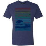 T-Shirts Vintage Navy / S Sea Landscape Men's Triblend T-Shirt