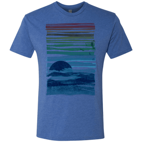 T-Shirts Vintage Royal / S Sea Landscape Men's Triblend T-Shirt