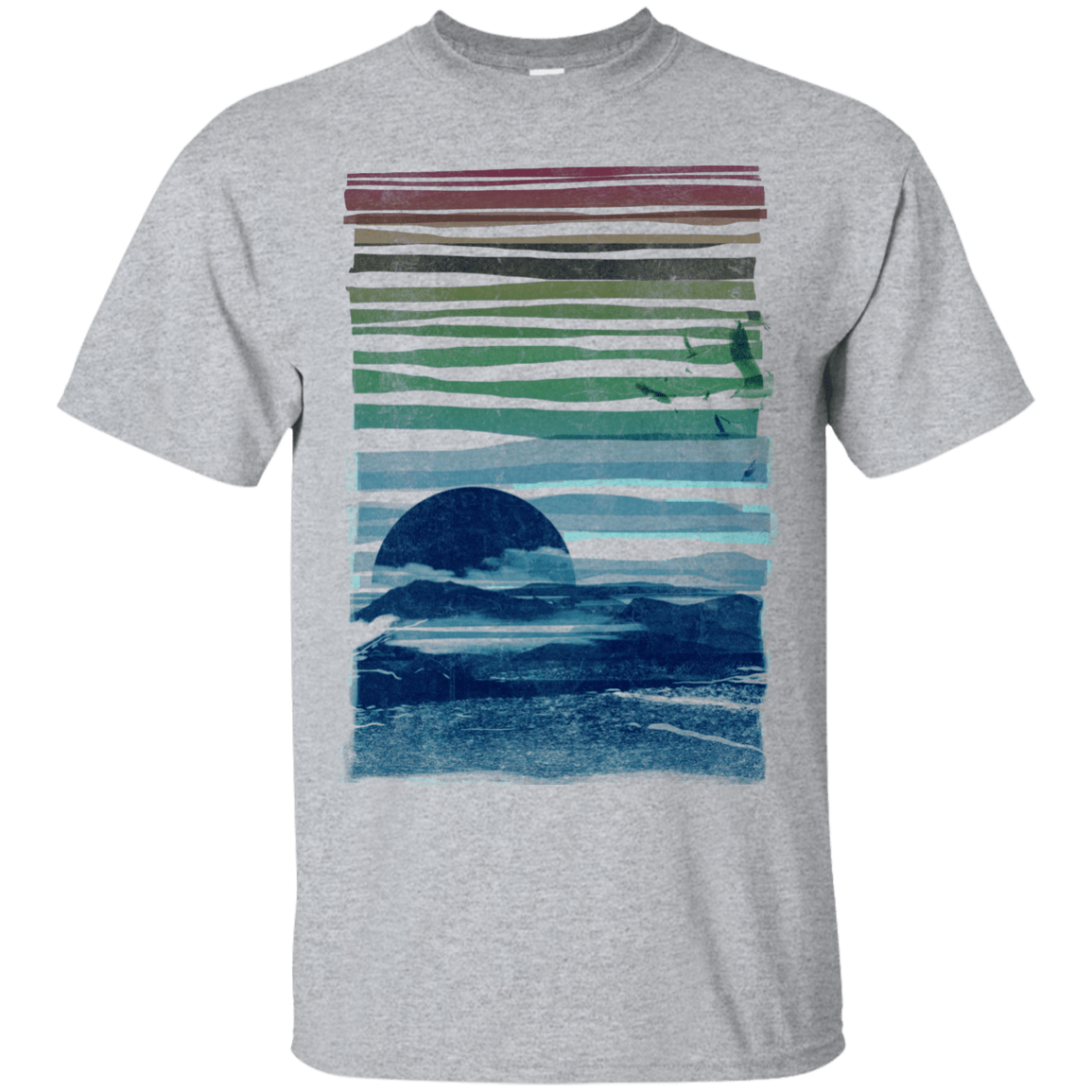 T-Shirts Sport Grey / S Sea Landscape T-Shirt