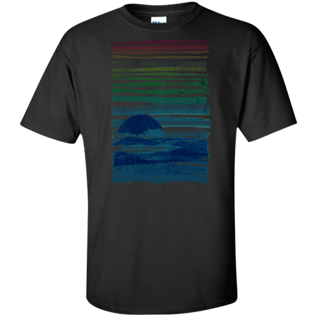 T-Shirts Black / XLT Sea Landscape Tall T-Shirt