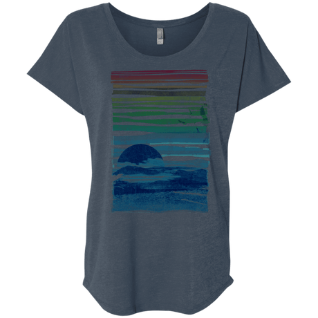 Sea Landscape Triblend Dolman Sleeve