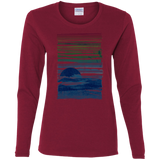 T-Shirts Cardinal / S Sea Landscape Women's Long Sleeve T-Shirt