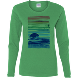 T-Shirts Irish Green / S Sea Landscape Women's Long Sleeve T-Shirt