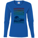 T-Shirts Royal / S Sea Landscape Women's Long Sleeve T-Shirt
