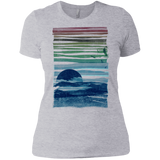 T-Shirts Heather Grey / X-Small Sea Landscape Women's Premium T-Shirt