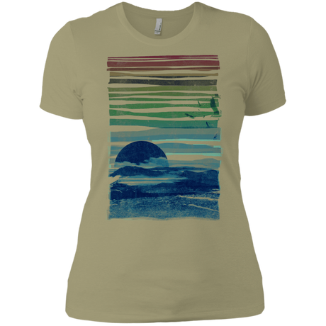 T-Shirts Light Olive / X-Small Sea Landscape Women's Premium T-Shirt