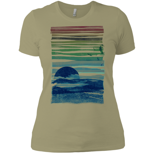 T-Shirts Light Olive / X-Small Sea Landscape Women's Premium T-Shirt
