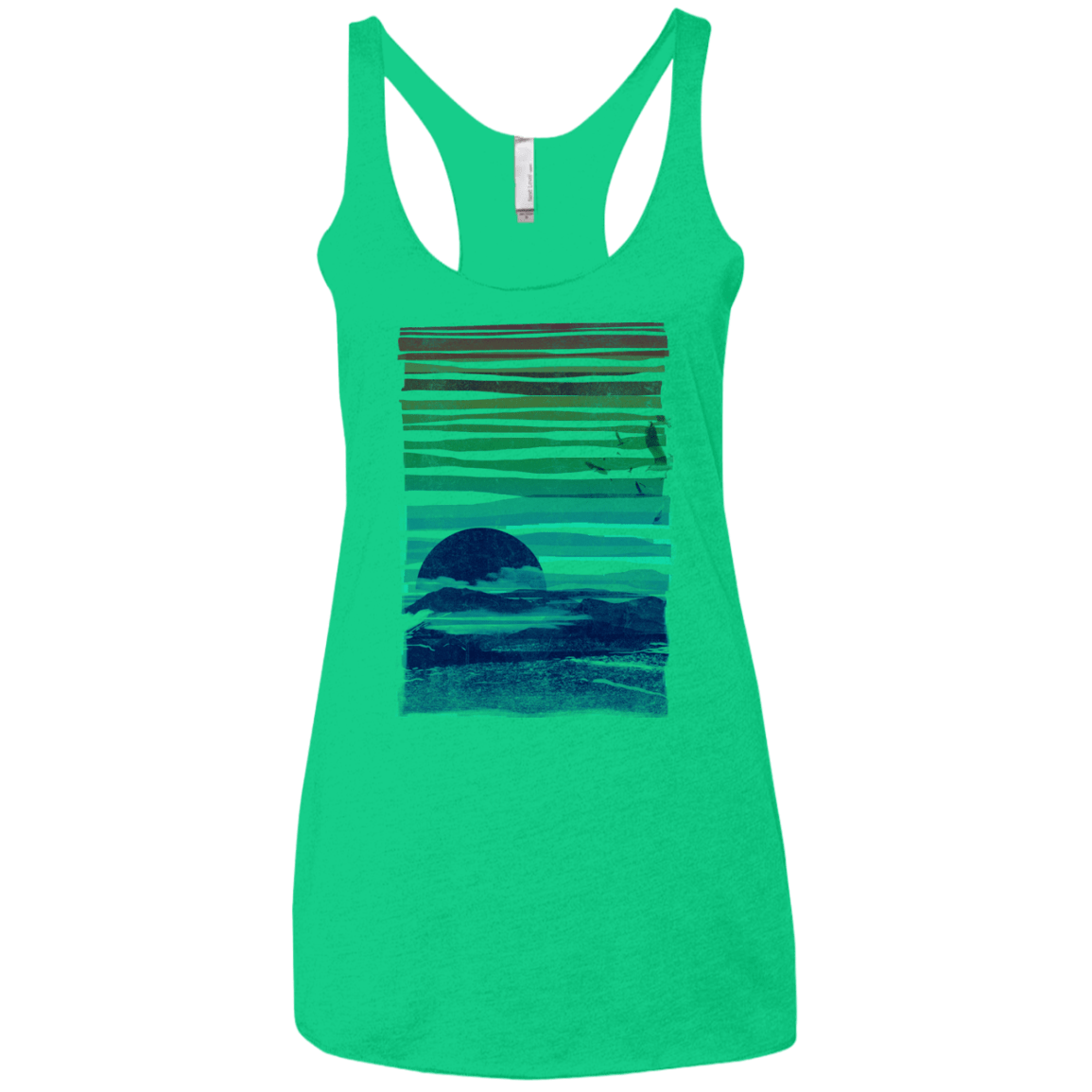 Sea Landscape Women's Triblend Racerback Tank