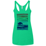 Sea Landscape Women's Triblend Racerback Tank