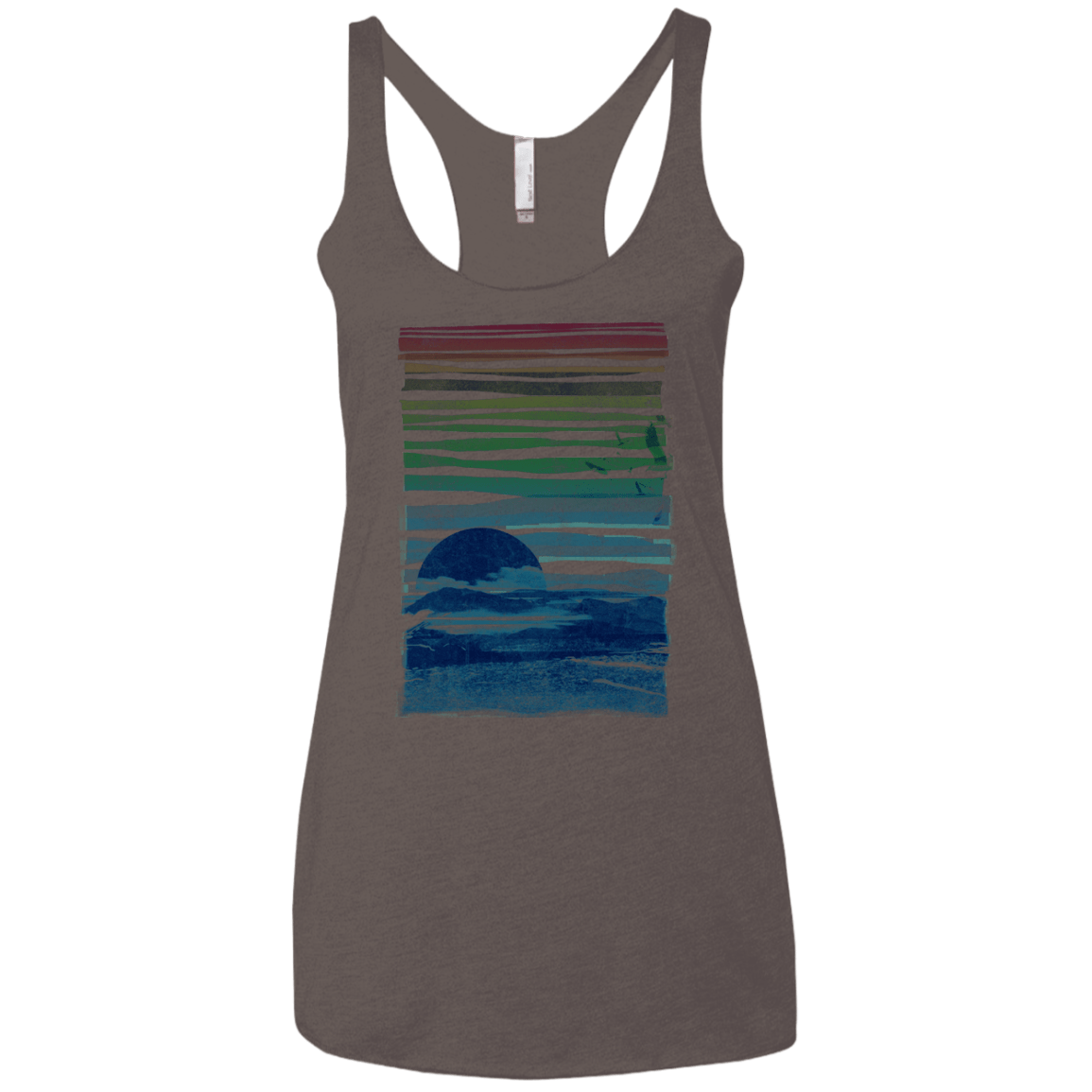Sea Landscape Women's Triblend Racerback Tank