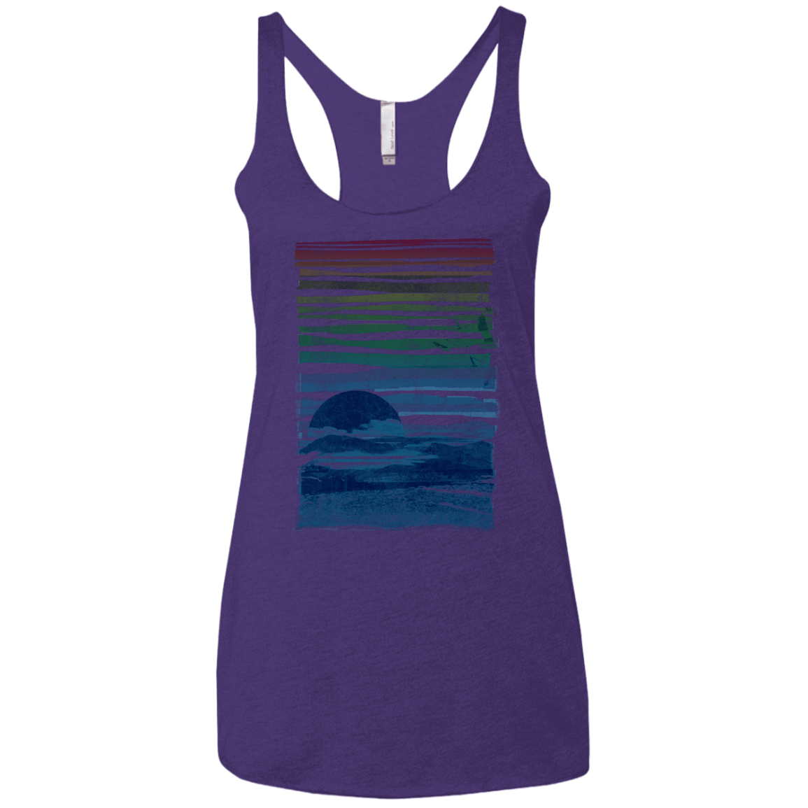 Sea Landscape Women's Triblend Racerback Tank