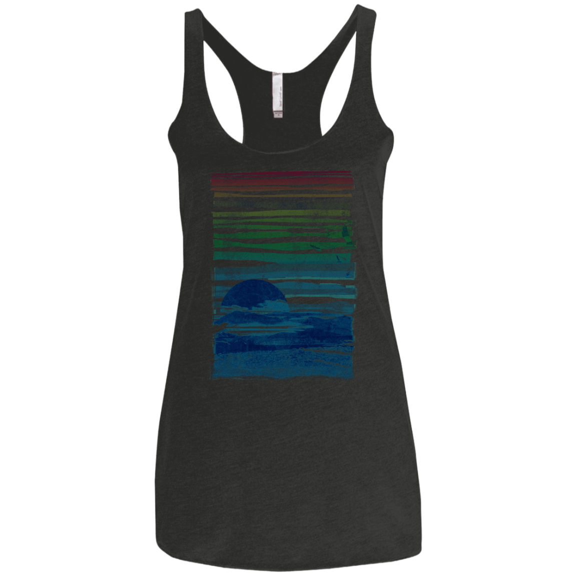 Sea Landscape Women's Triblend Racerback Tank