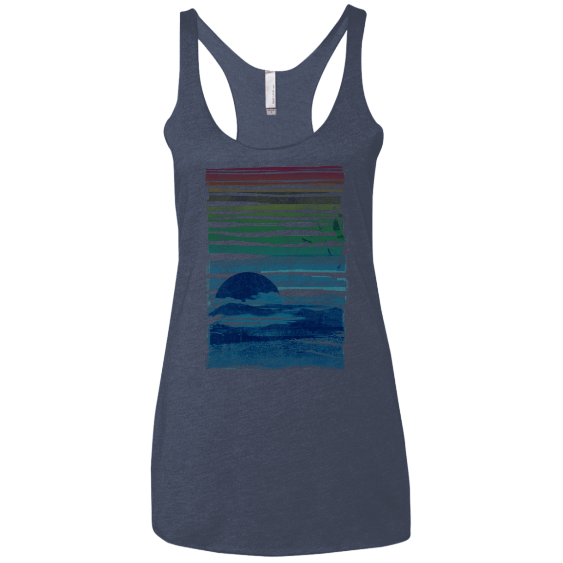 Sea Landscape Women's Triblend Racerback Tank