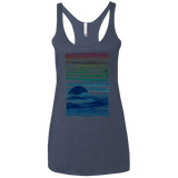 Sea Landscape Women's Triblend Racerback Tank