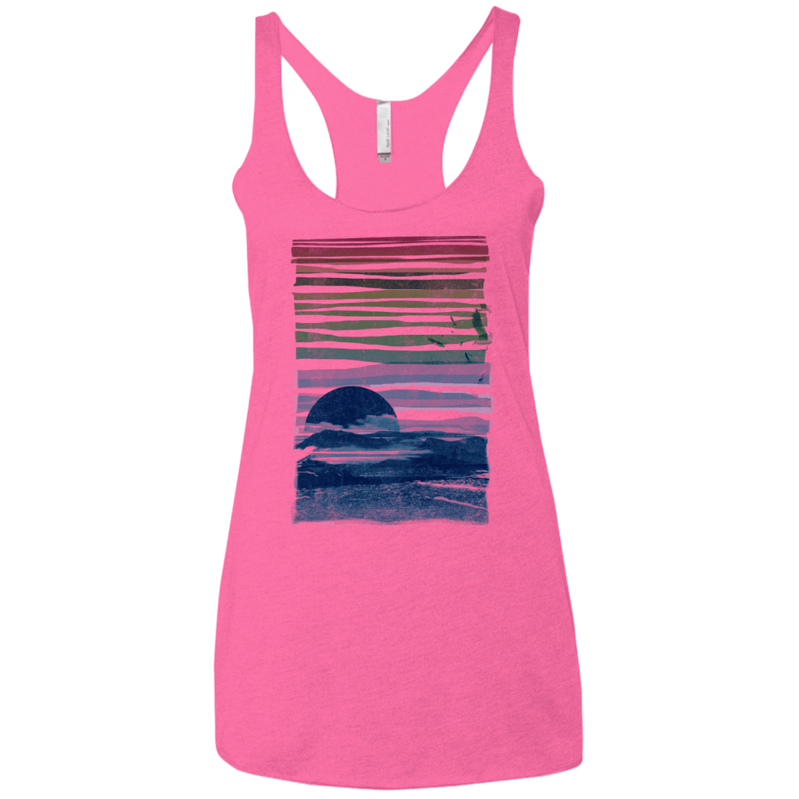 Sea Landscape Women's Triblend Racerback Tank