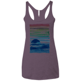 Sea Landscape Women's Triblend Racerback Tank