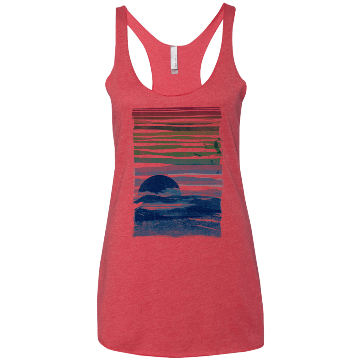 Sea Landscape Women's Triblend Racerback Tank