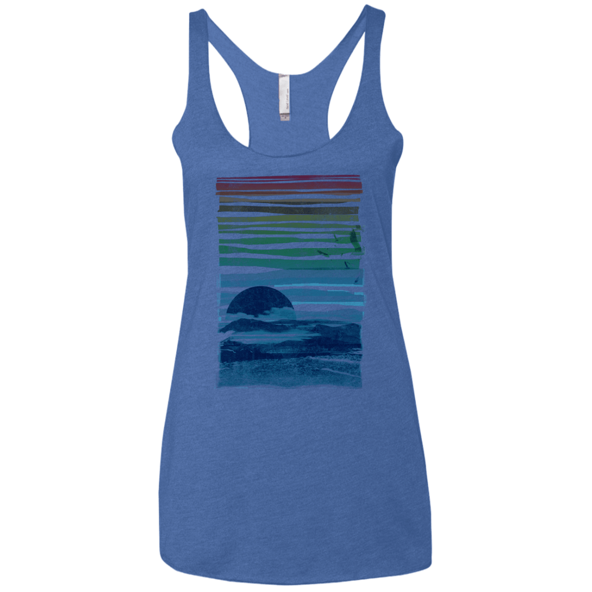 Sea Landscape Women's Triblend Racerback Tank