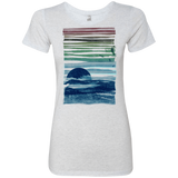 T-Shirts Heather White / S Sea Landscape Women's Triblend T-Shirt