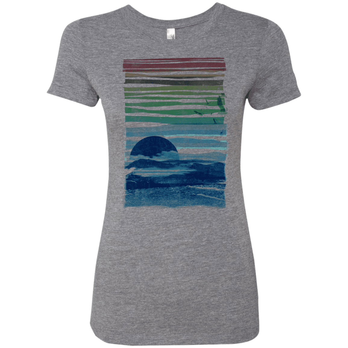 T-Shirts Premium Heather / S Sea Landscape Women's Triblend T-Shirt