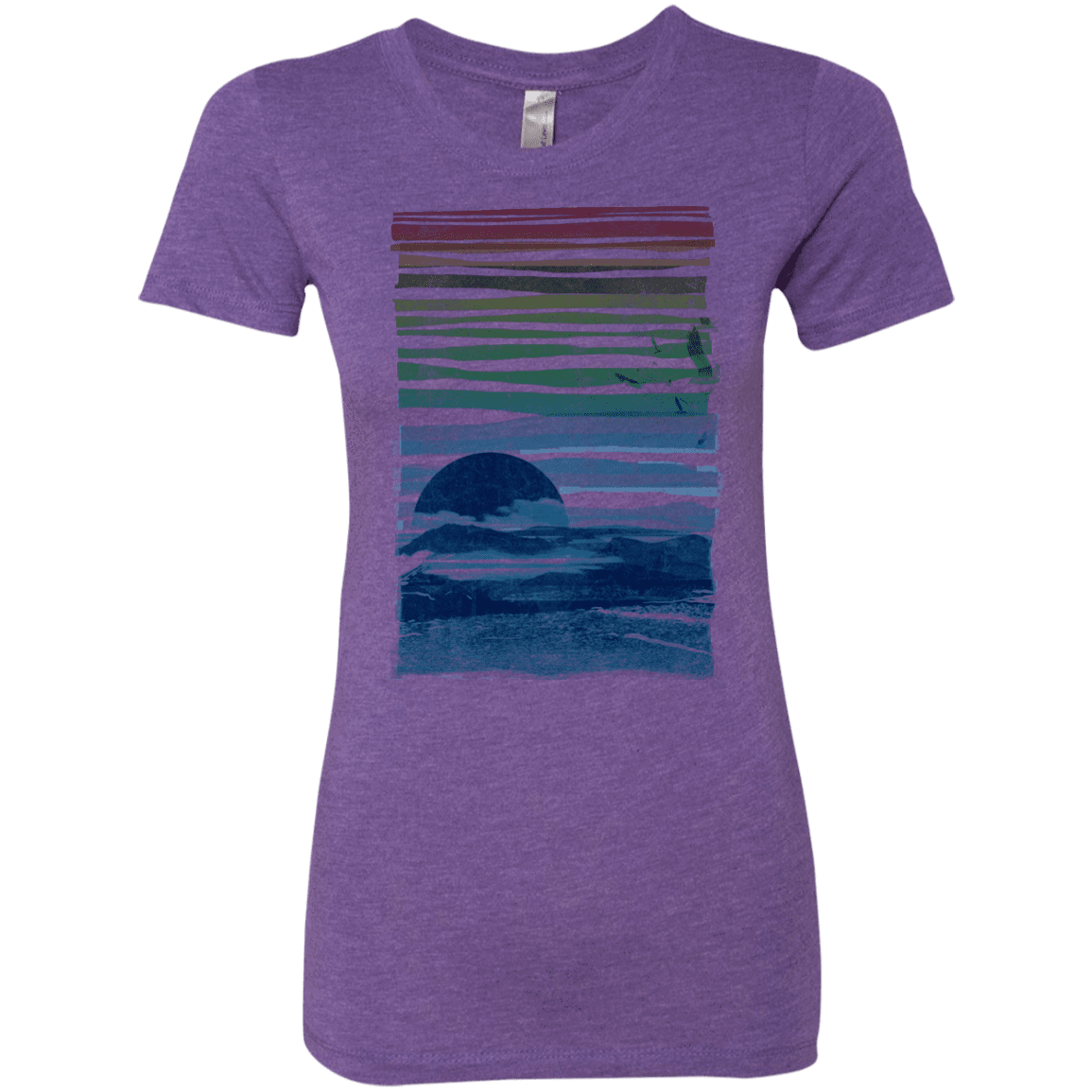 T-Shirts Purple Rush / S Sea Landscape Women's Triblend T-Shirt