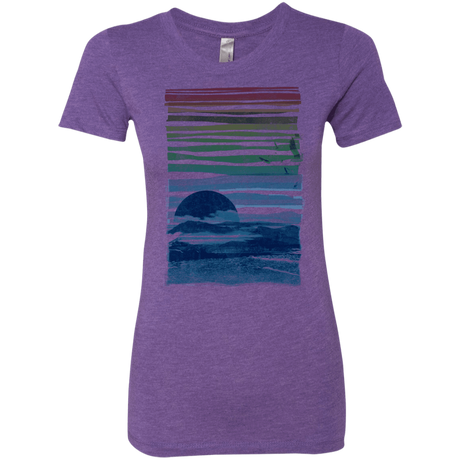 T-Shirts Purple Rush / S Sea Landscape Women's Triblend T-Shirt