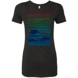 T-Shirts Vintage Black / S Sea Landscape Women's Triblend T-Shirt