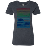 T-Shirts Vintage Navy / S Sea Landscape Women's Triblend T-Shirt