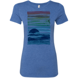 T-Shirts Vintage Royal / S Sea Landscape Women's Triblend T-Shirt