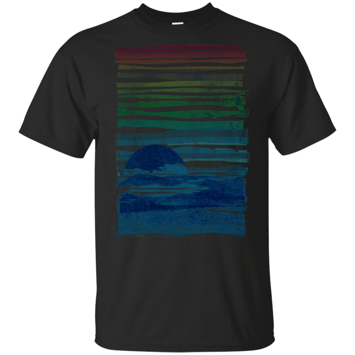 T-Shirts Black / YXS Sea Landscape Youth T-Shirt