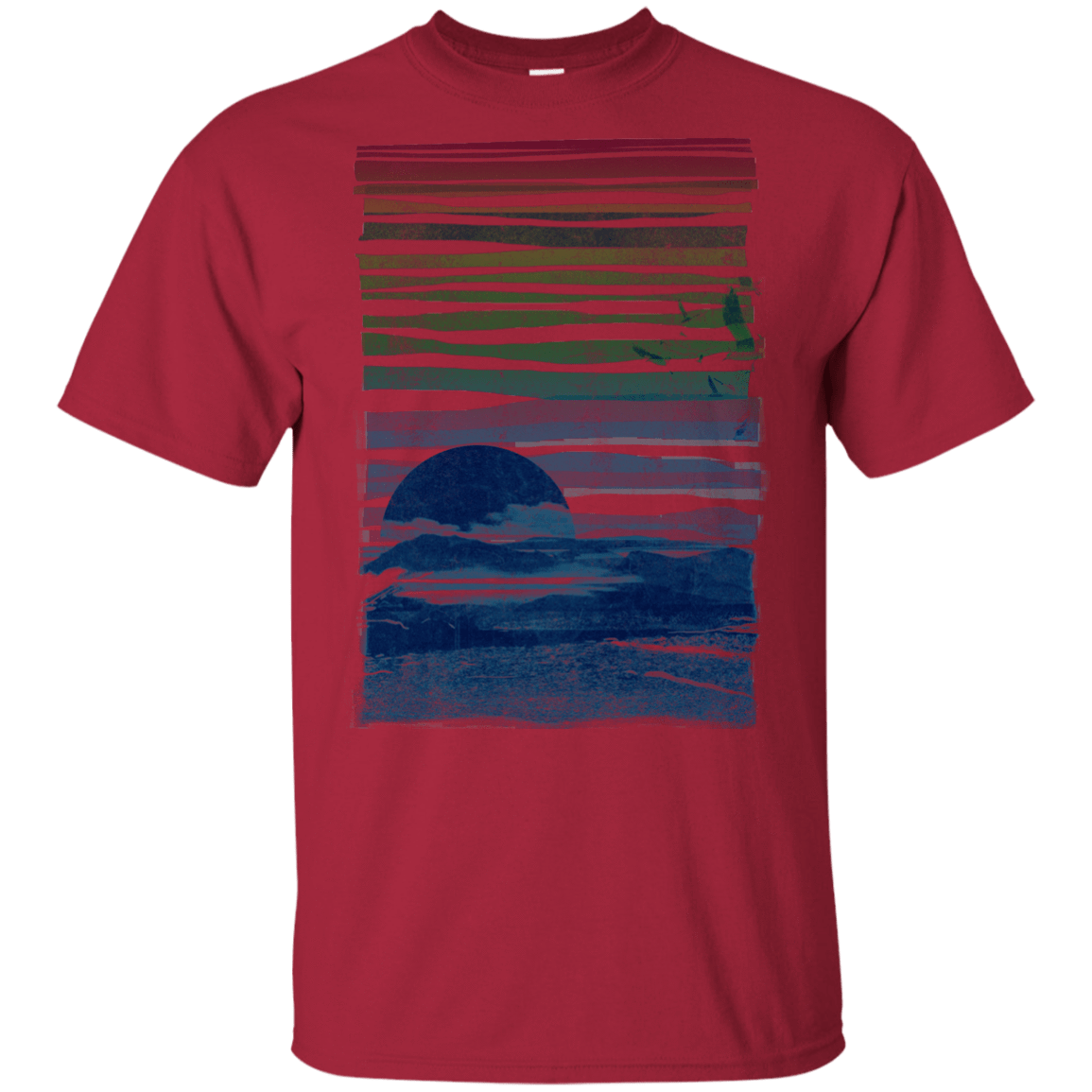 T-Shirts Cardinal / YXS Sea Landscape Youth T-Shirt