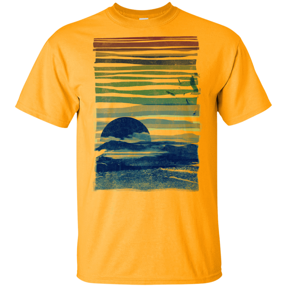 T-Shirts Gold / YXS Sea Landscape Youth T-Shirt