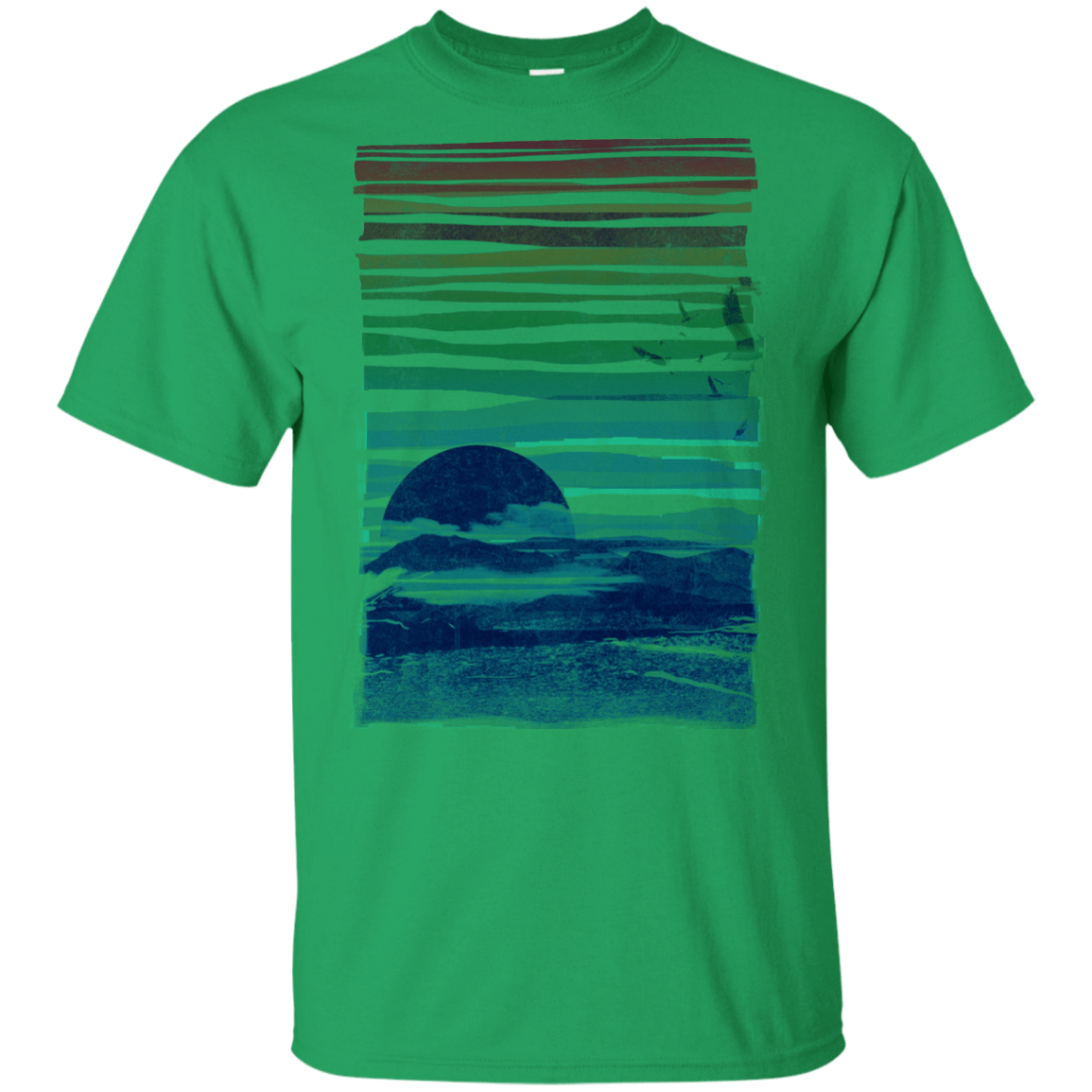 T-Shirts Irish Green / YXS Sea Landscape Youth T-Shirt