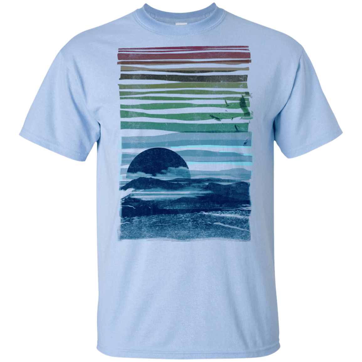 T-Shirts Light Blue / YXS Sea Landscape Youth T-Shirt