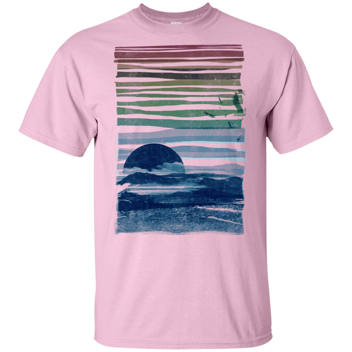 T-Shirts Light Pink / YXS Sea Landscape Youth T-Shirt