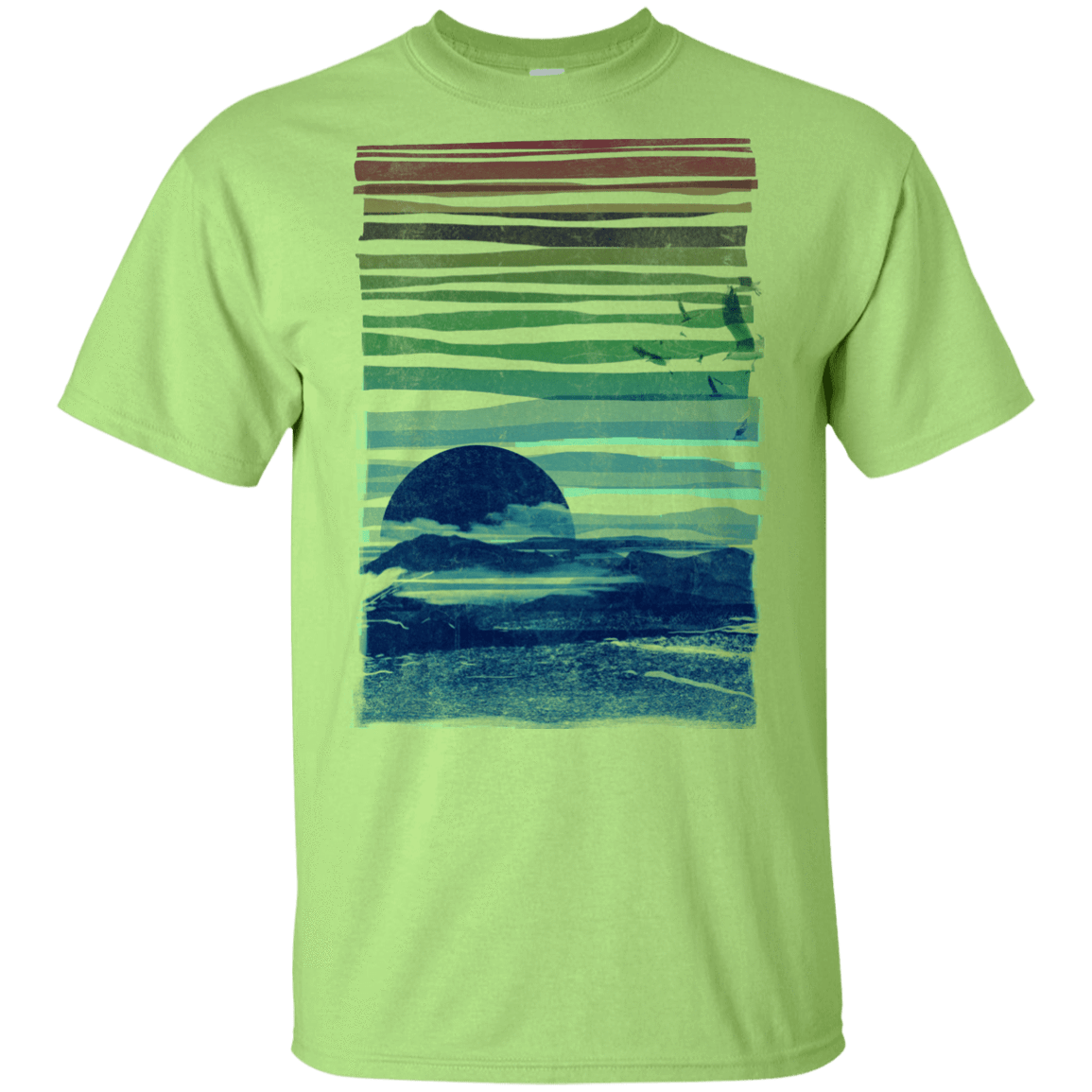 T-Shirts Mint Green / YXS Sea Landscape Youth T-Shirt